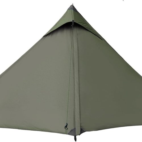 Ultralight 1 Person Tent, 940g, 20D Nylon, PU5000mm Waterproof, Height 130cm