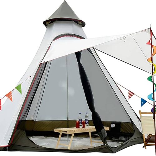 5-6 Person Dome Camping Tent, 4 Season, Double Layer, Waterproof, Anti-UV, Windproof