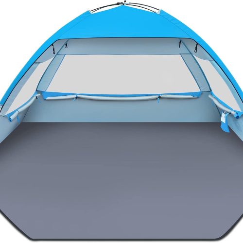 Beach Sun Shelter, 3-10 Person, UPF50+, Lightweight, Easy Setup, Portable