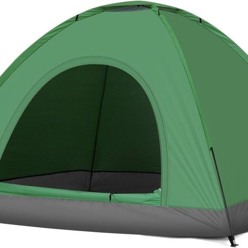 3-4 Person Dome Tent, Weather-Resistant, for Hiking, Backpacking, Outdoor Recreation
