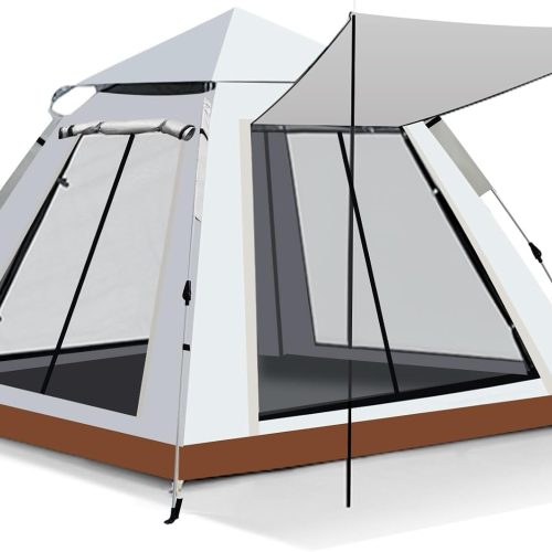 Pop-Up Camping Tent, 2-4 Person, Waterproof, Portable, Instant Family Tent