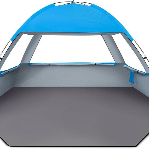 Beach Tent Sun Shelter, 3-8 Person, UPF50+, Lightweight, Easy Setup, Portable