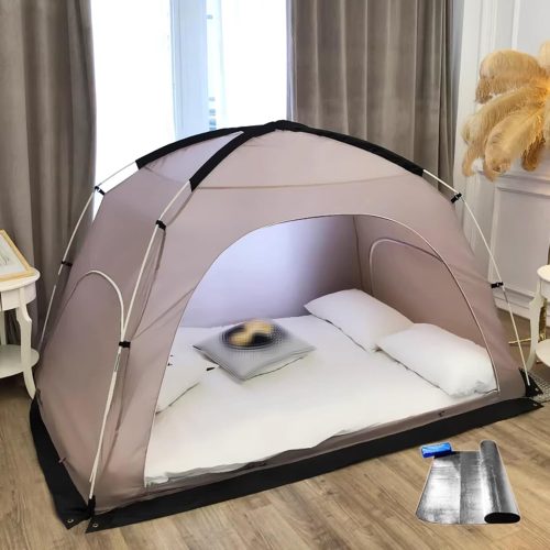 Insulated Winter Indoor Tent, with Heater, 4-Season, Moisture-Proof, Windproof, for Bed or Floor