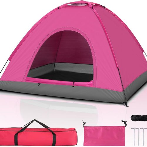 Dome Tent, 1-4 Person, Waterproof Windproof, Quick Setup, for Hiking, Beach, Camping